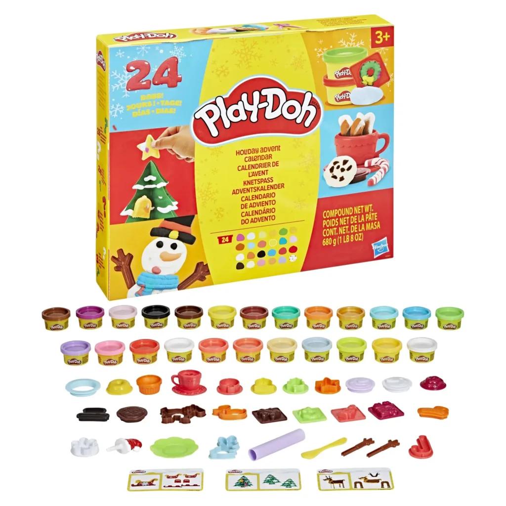 Play-Doh plastilino advento kalendorius