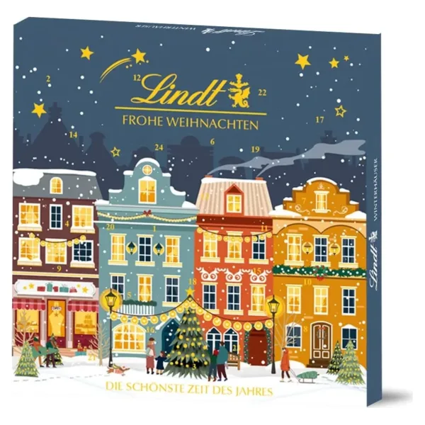 Lindt šokolado advento kalendorius - Žiemos nameliai