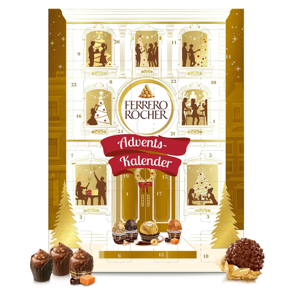 Ferrero Rocher & Goldene Momente šokolado advento kalendorius