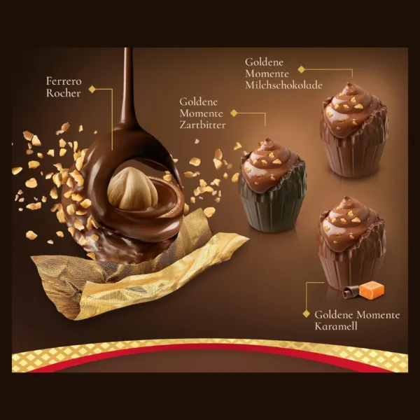 Ferrero Rocher & Goldene Momente šokolado advento kalendorius